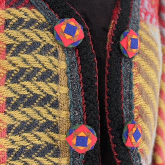 Moschino Couture Multicolor Wool Knit Jacket 10 - Picture 3 of 8